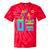 I Have No Idea What This Is Retro 70's 80's 90's Nostalgia Premium Tri-Blend Tie-Dye T-Shirts Red Tie-Dye