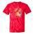 Old-School Hip Hop 80's 90's Style Music Cassette Nostalgia Tie-Dye T-Shirts Red Tie-Dye