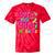 Retro 1980s 80's Baby 1990s 90's Made Me Nostalgia Vibes Premium Tri-Blend Tie-Dye T-Shirts Red Tie-Dye