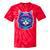 Retro 80s Cat In Space Suit Nostalgia Cat Vintage Astronaut Tie-Dye T-Shirts Red Tie-Dye