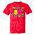 Retro 80's Costume 80s Nostalgia Party Tie-Dye T-Shirts Red Tie-Dye