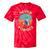 Retro Cassette Player Never Forget Nostalgia Vintage Tie-Dye T-Shirts Red Tie-Dye