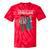 Running Together Always Connected Anime Nostalgia Message Tie-Dye T-Shirts Red Tie-Dye