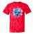 Women's Frutiger Aero Y2K Fish Tie-Dye T-Shirts Red Tie-Dye