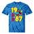 1987 Retro Raised In The 80s Old School Nostalgia Vibes Tie-Dye T-Shirts Blue Tie-Dye