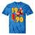 1990 Retro Roller Skate Vintage 90s Nostalgia Collector Tie-Dye T-Shirts Blue Tie-Dye