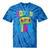 2000's Vibe Hip Hop Costume Early 2000s Party Nostalgia Tie-Dye T-Shirts Blue Tie-Dye