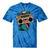 80s 90s Retro Party Costume Nostalgia Boombox Music Hip Hop Tie-Dye T-Shirts Blue Tie-Dye
