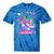 80's Baby 90's Made Me 1980s 1990s Nostalgia Retro Party Premium Tri-Blend Tie-Dye T-Shirts Blue Tie-Dye