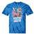 80's Cartoon Heroes Apparel For Retro Nostalgia Fans Tie-Dye T-Shirts Blue Tie-Dye