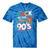 90's Nineties Nostalgia Costume Party Back To The 90s Tie-Dye T-Shirts Blue Tie-Dye