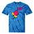90’s Ring Retro Nostalgia Colorful Throwback Tie-Dye T-Shirts Blue Tie-Dye