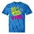 90's Vibe Retro Style Cassette Tape Nostalgia 1990s Party Premium Tri-Blend Tie-Dye T-Shirts Blue Tie-Dye