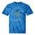 Analogue Nostalgia Typewriter Graphic Tie-Dye T-Shirts Blue Tie-Dye