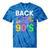 Back To The 90's Mixtape Era Nostalgia Retro 1990 90's Style Premium Tri-Blend Tie-Dye T-Shirts Blue Tie-Dye