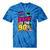 Back To The 90s Nostalgia Cassette Game Console Boombox Tie-Dye T-Shirts Blue Tie-Dye