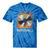 Buffering Glitched CD On Fire 2000s Nostalgia Tie-Dye T-Shirts Blue Tie-Dye