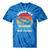 Error 404 Streaming Not Found Nostalgia VHS Retro Tape Tie-Dye T-Shirts Blue Tie-Dye