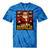 Family Christmas Retro Santa Holiday Nostalgia Vibes Tie-Dye T-Shirts Blue Tie-Dye