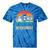 Never Forget Retro 80s 90s Floppy VHS Cassette Nostalgia Tie-Dye T-Shirts Blue Tie-Dye