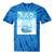 Frutiger Aero Aesthetic Tech Kawaii Milk Underwater Fishes Tie-Dye T-Shirts Blue Tie-Dye