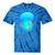 Frutiger Aero Aesthetic Tech Orb Fishes Tie-Dye T-Shirts Blue Tie-Dye