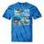 Frutiger Aero Retro Vibes Premium Tri-Blend Tie-Dye T-Shirts Blue Tie-Dye