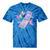 Frutiger Aero Y2K Chrome Phone Butterfly Tie-Dye T-Shirts Blue Tie-Dye