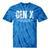Gen X Caffeine Sarcasm 90s Nostalgia Men Women Graphic Tie-Dye T-Shirts Blue Tie-Dye