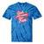 Girls Just Wanna Have Fun Retro 80s Nostalgia Night Out Tie-Dye T-Shirts Blue Tie-Dye