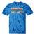 Groovy Since The 70s Aesthetic Nostalgia 1970's Retro Tie-Dye T-Shirts Blue Tie-Dye