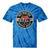 Hotrod Custom Car Automotive Nostalgia Distressed Tie-Dye T-Shirts Blue Tie-Dye