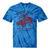 Hotrod Rebel Automotive Nostalgia Old Car Distressed Premium Tri-Blend Tie-Dye T-Shirts Blue Tie-Dye