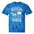Humorous Wagon Plea Please Be Patient I'm From The 1900s Premium Tie-Dye T-Shirts Blue Tie-Dye