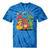 Kidcore Aesthetic Retro Vibes Colorful Cartoon Nostalgia Tie-Dye T-Shirts Blue Tie-Dye