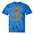 Los Angeles Hotrods Automotive Nostalgia Distressed Premium Tri-Blend Tie-Dye T-Shirts Blue Tie-Dye