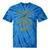 Los Angeles Hotrods Automotive Nostalgia Distressed Tie-Dye T-Shirts Blue Tie-Dye