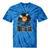 Music Old School Nostalgia Record Tie-Dye T-Shirts Blue Tie-Dye