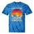 Please Be Patient I'm From The 1900s Sunset Vintage Wagon Premium Tie-Dye T-Shirts Blue Tie-Dye