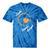 Pluto Never Forget Space Nostalgia Planetary Humor Tie-Dye T-Shirts Blue Tie-Dye