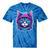 Retro 80s Cat In Space Suit Nostalgia Cat Vintage Astronaut Tie-Dye T-Shirts Blue Tie-Dye