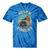 Retro Grammophone Never Forget Nostalgia Vintage Tie-Dye T-Shirts Blue Tie-Dye