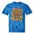 Retro Nostalgia Era Disco Groovy 80s 90s Vintage Aesthetic Premium Tri-Blend Tie-Dye T-Shirts Blue Tie-Dye