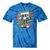 Retro Old Cassette Tape Cartoon With Walker Nostalgia Tie-Dye T-Shirts Blue Tie-Dye
