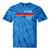 Retro VHS Tape Graphics 80s 90s Nostalgia Costume Tie-Dye T-Shirts Blue Tie-Dye