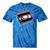 Retro VHS Vaporwave Video Cassette Nostalgia Geek Chic Premium Tri-Blend Tie-Dye T-Shirts Blue Tie-Dye