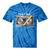 Rewind Cassette Tape Nostalgia 80s 90s Retro Music Lover Tie-Dye T-Shirts Blue Tie-Dye
