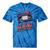 Rewind Good Times Retro VHS Tape Nostalgia 80s 90s Premium Tri-Blend Tie-Dye T-Shirts Blue Tie-Dye