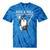 Rock & Roll Wizard Music Nostalgia Premium Tri-Blend Tie-Dye T-Shirts Blue Tie-Dye