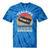 Tracking Adjustments Required Nostalgia VHS Retro Tape Tie-Dye T-Shirts Blue Tie-Dye